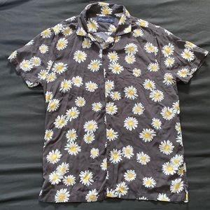 Mens Abercrombie & Fitch Sunflower Camp Shirt